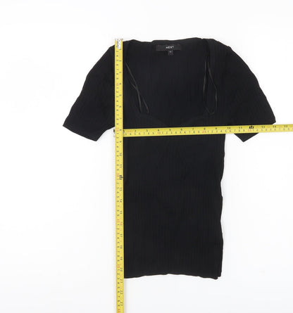 Next Women’s Black XS Slim Fit Sweetheart Knit Top
