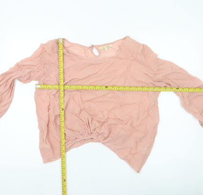 Womens UK Size 14 NEXT Pink Tunic Blouse