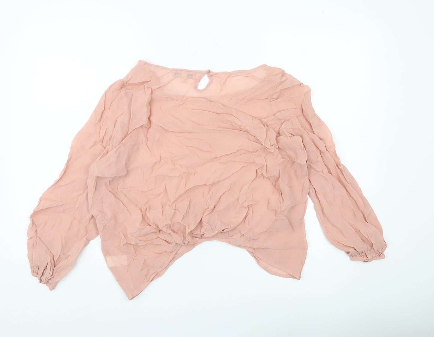 Womens UK Size 14 NEXT Pink Tunic Blouse