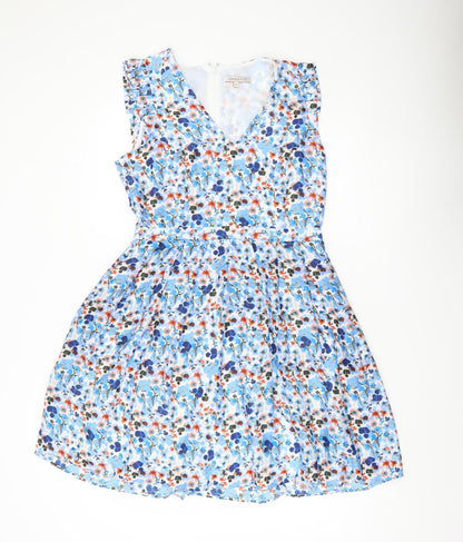 Marks and Spencer Women’s Blue Floral Fit & Flare Dress Size 12