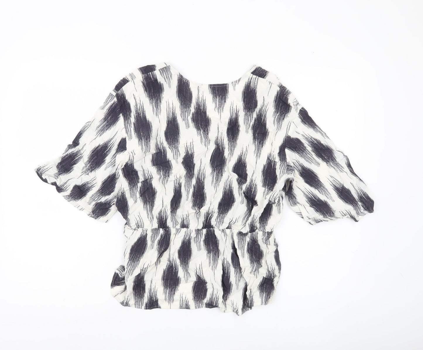 Womens UK Size 14 Marks and Spencer Multicoloured Wrap Blouse