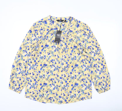 Isle Collection Womens Multicoloured Floral Blouse Size 12