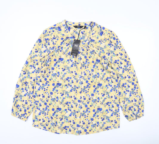 Isle Collection Womens Multicoloured Floral Blouse Size 12