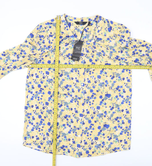Isle Collection Womens Multicoloured Floral Blouse Size 12