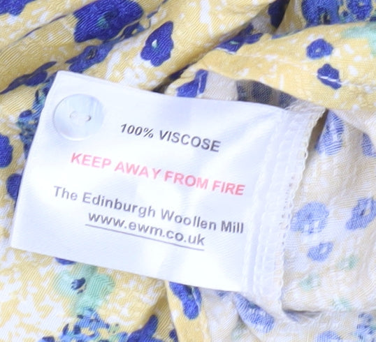 Isle Collection Womens Multicoloured Floral Blouse Size 12