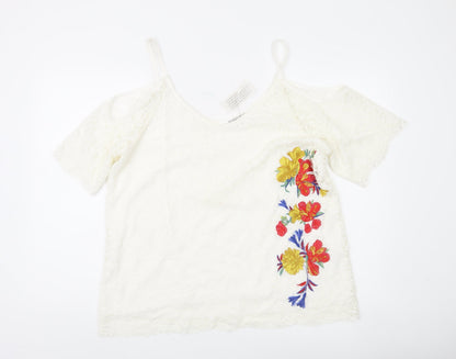 Womens UK Size 18 Soon White Camisole Blouse