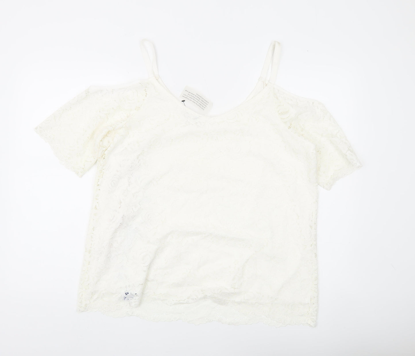 Womens UK Size 18 Soon White Camisole Blouse