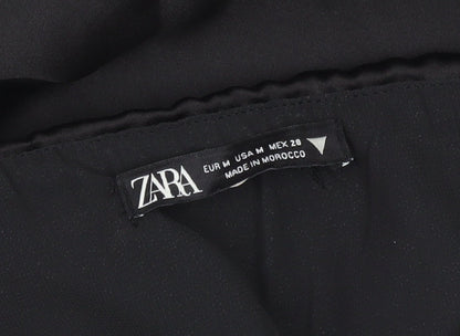 Zara Women Black Size 12 Strapless Asymmetric Hi-Low Party Dress