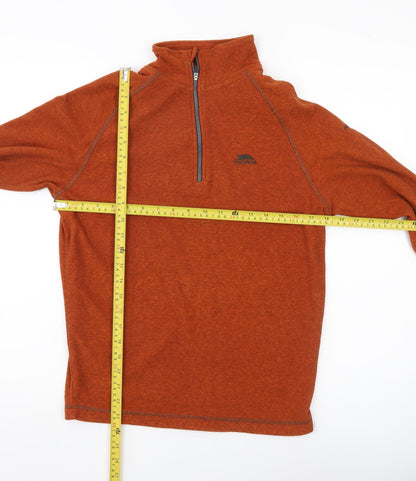 Trespass Men's Brown XS 1/4 Zip Pullover Sweatshirt Outdoor Fleece