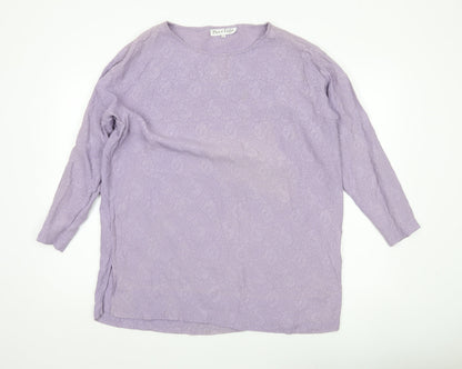 Womens UK Size S Phase Eight Purple Tunic Blouse