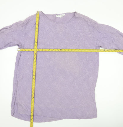 Womens UK Size S Phase Eight Purple Tunic Blouse