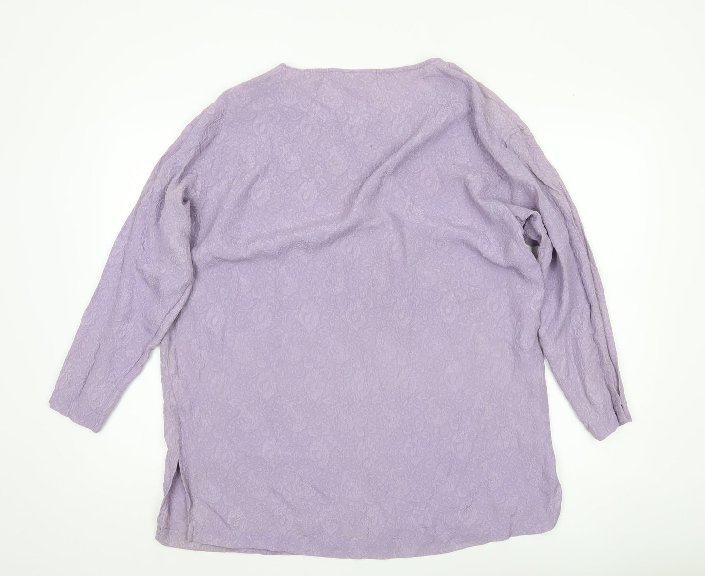 Womens UK Size S Phase Eight Purple Tunic Blouse