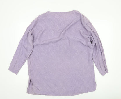 Womens UK Size S Phase Eight Purple Tunic Blouse