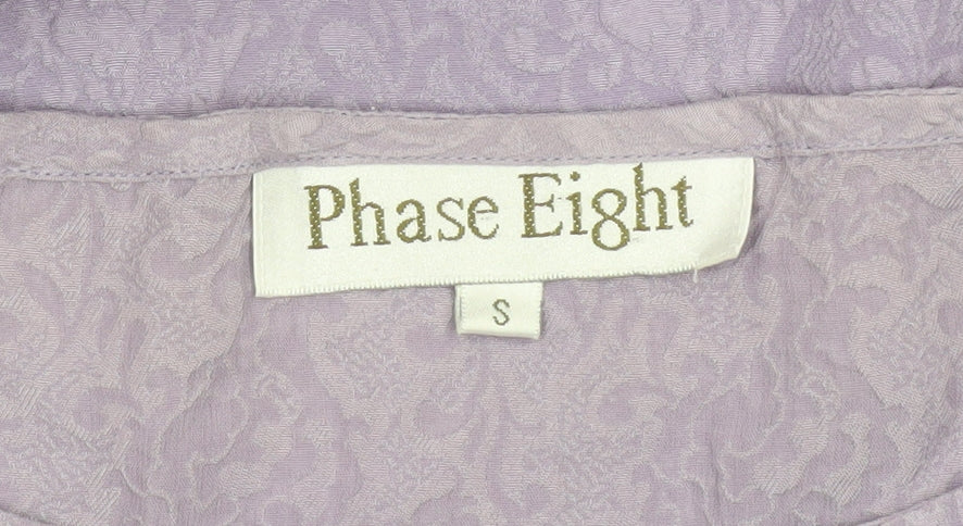 Womens UK Size S Phase Eight Purple Tunic Blouse