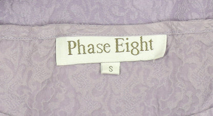 Womens UK Size S Phase Eight Purple Tunic Blouse