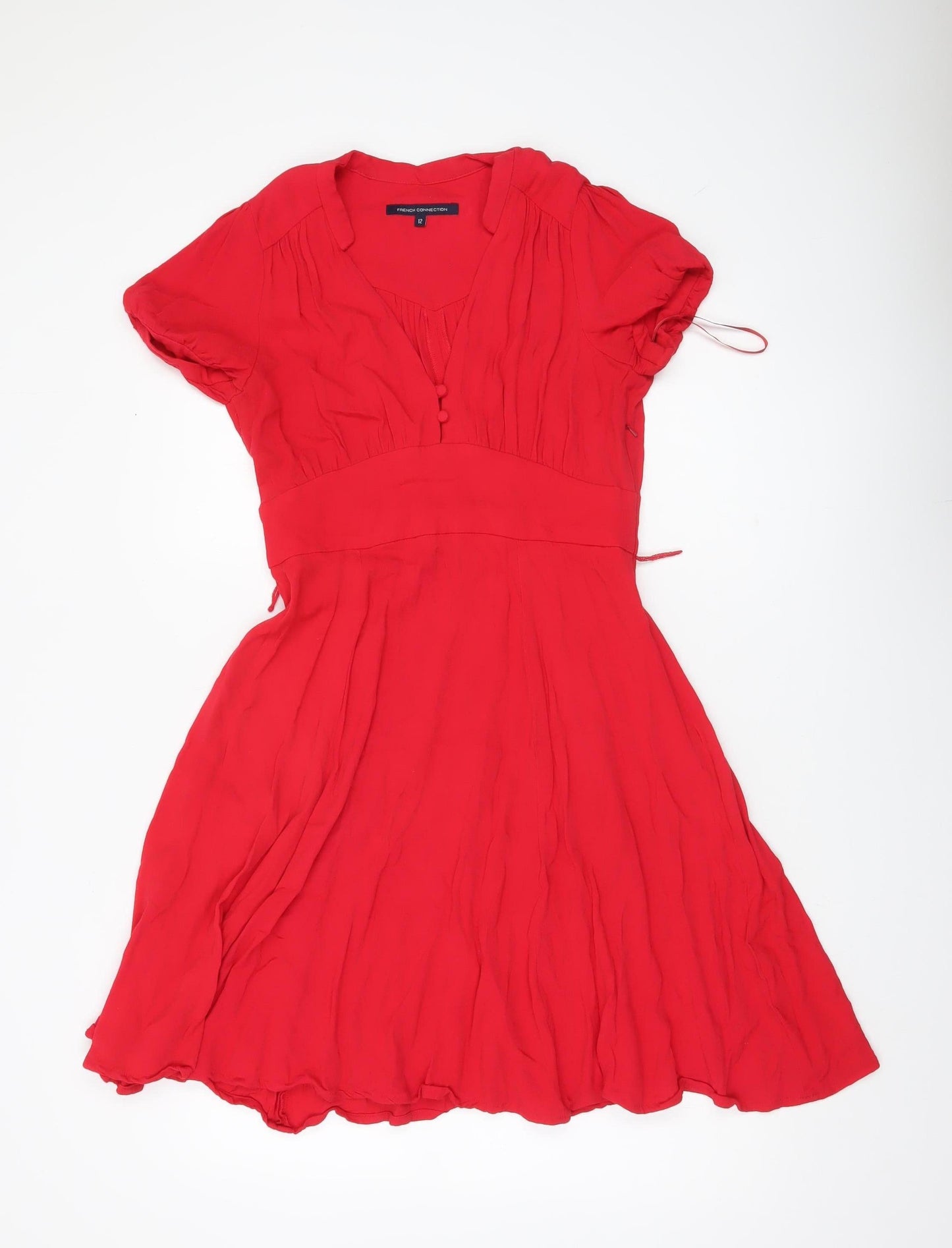 French Connection Women’s Red Size 12 A-Line Knee Length Dress