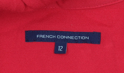 French Connection Women’s Red Size 12 A-Line Knee Length Dress