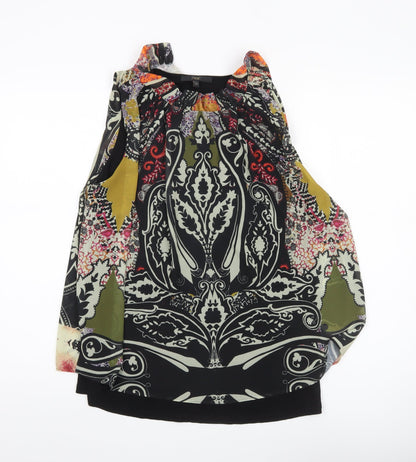 Womens UK Size 10 NEXT Multicoloured Tunic Blouse