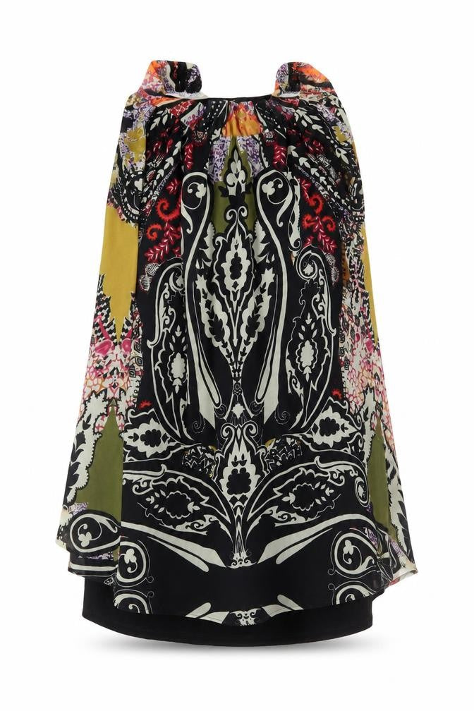 Womens UK Size 10 NEXT Multicoloured Tunic Blouse