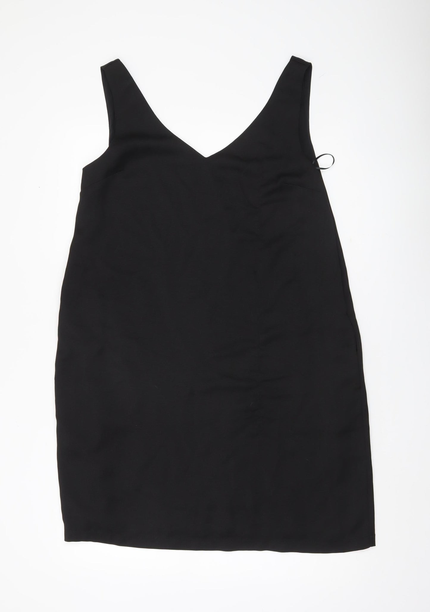Hush Womens Black Size 12 Slip Dress V-Neck Sleeveless Lined