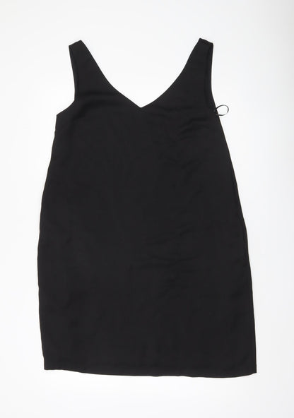 Hush Womens Black Size 12 Slip Dress V-Neck Sleeveless Lined
