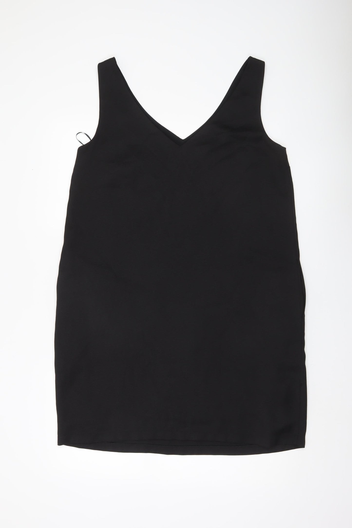 Hush Womens Black Size 12 Slip Dress V-Neck Sleeveless Lined
