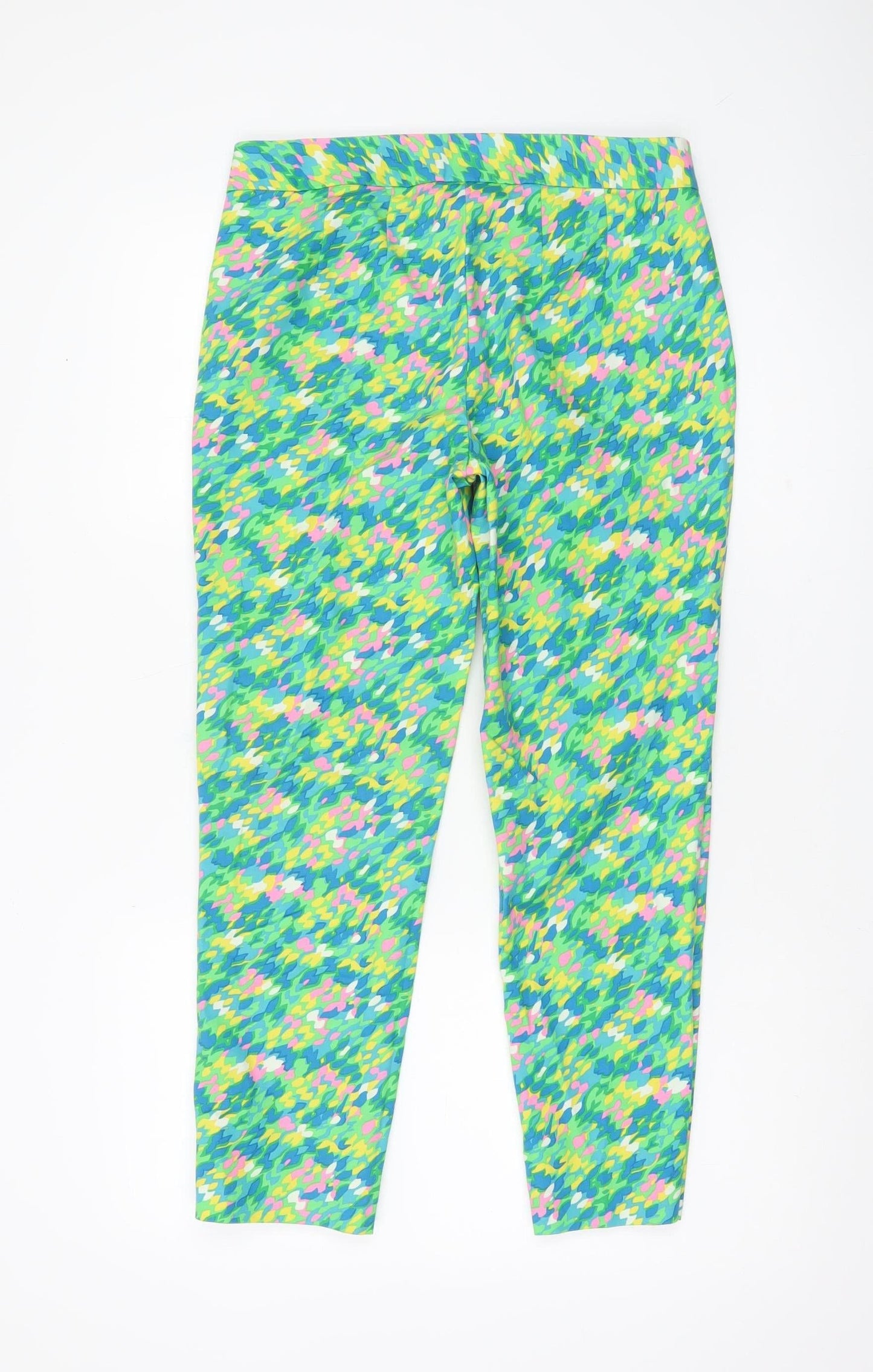 Boden Women’s Multicoloured Slim Fit Cropped Trousers Size 10