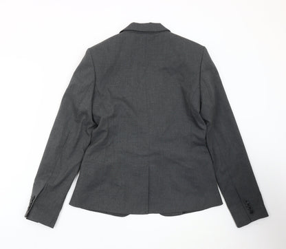 Next Women’s Grey Tailored Fit Suit Jacket Size 12 Classic Workwear
