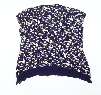 Womens UK Size 20 RJR John Rocha Blue Tunic Blouse
