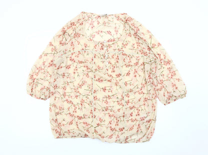 Womens UK Size 22 Marks and Spencer Ivory Camisole Blouse