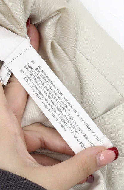 Stradivarius Women Beige Sleeveless Double-Breasted Suit Waistcoat S