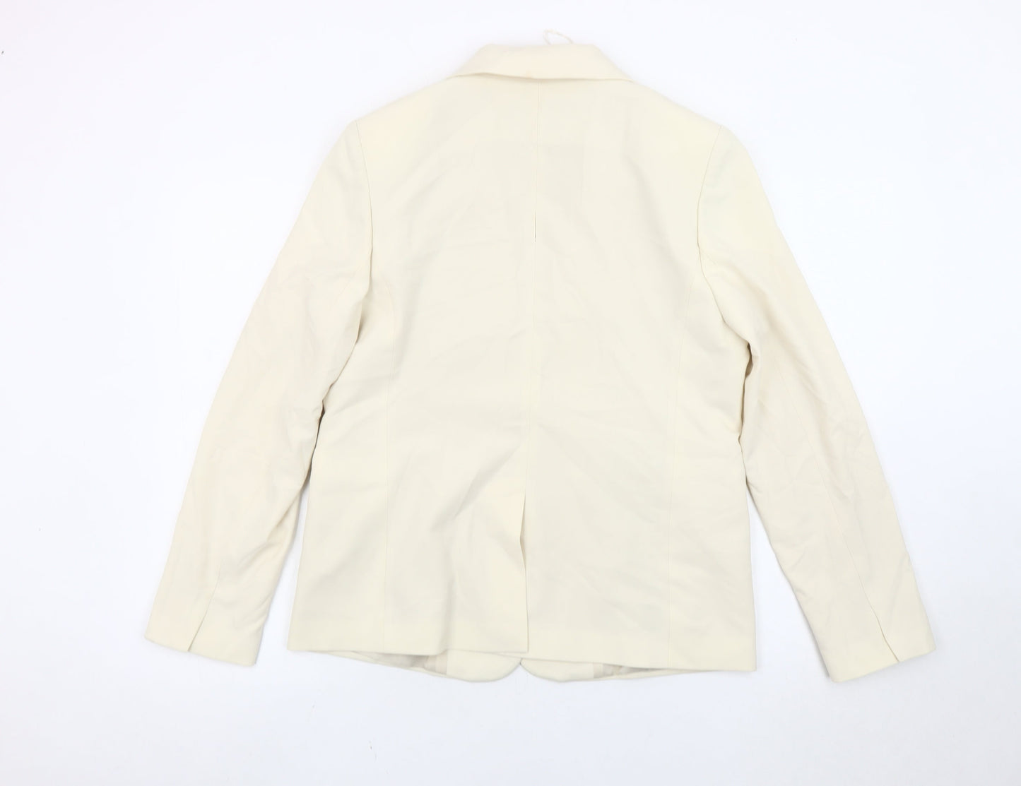 Marks and Spencer Women Ivory Size 12 Regular Blazer Jacket