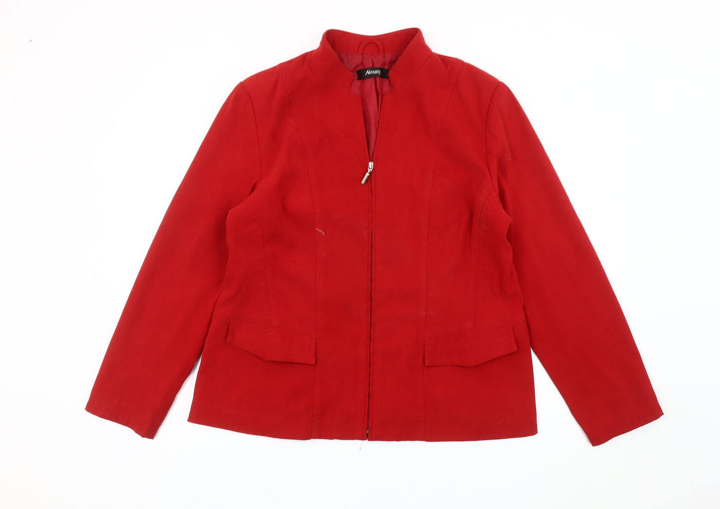Womens UK Size 20 Alexara Red Basic Jacket