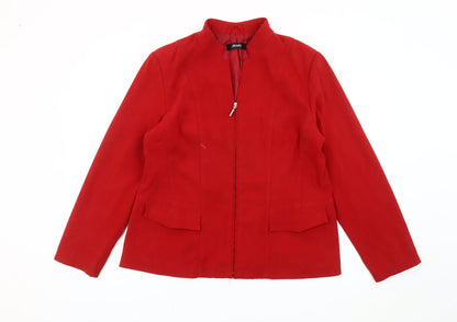 Womens UK Size 20 Alexara Red Basic Jacket