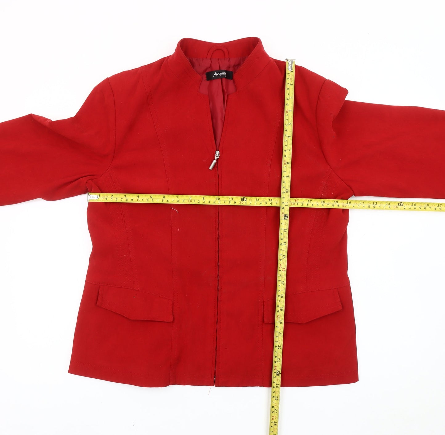 Womens UK Size 20 Alexara Red Basic Jacket