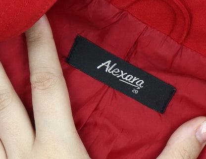 Womens UK Size 20 Alexara Red Basic Jacket