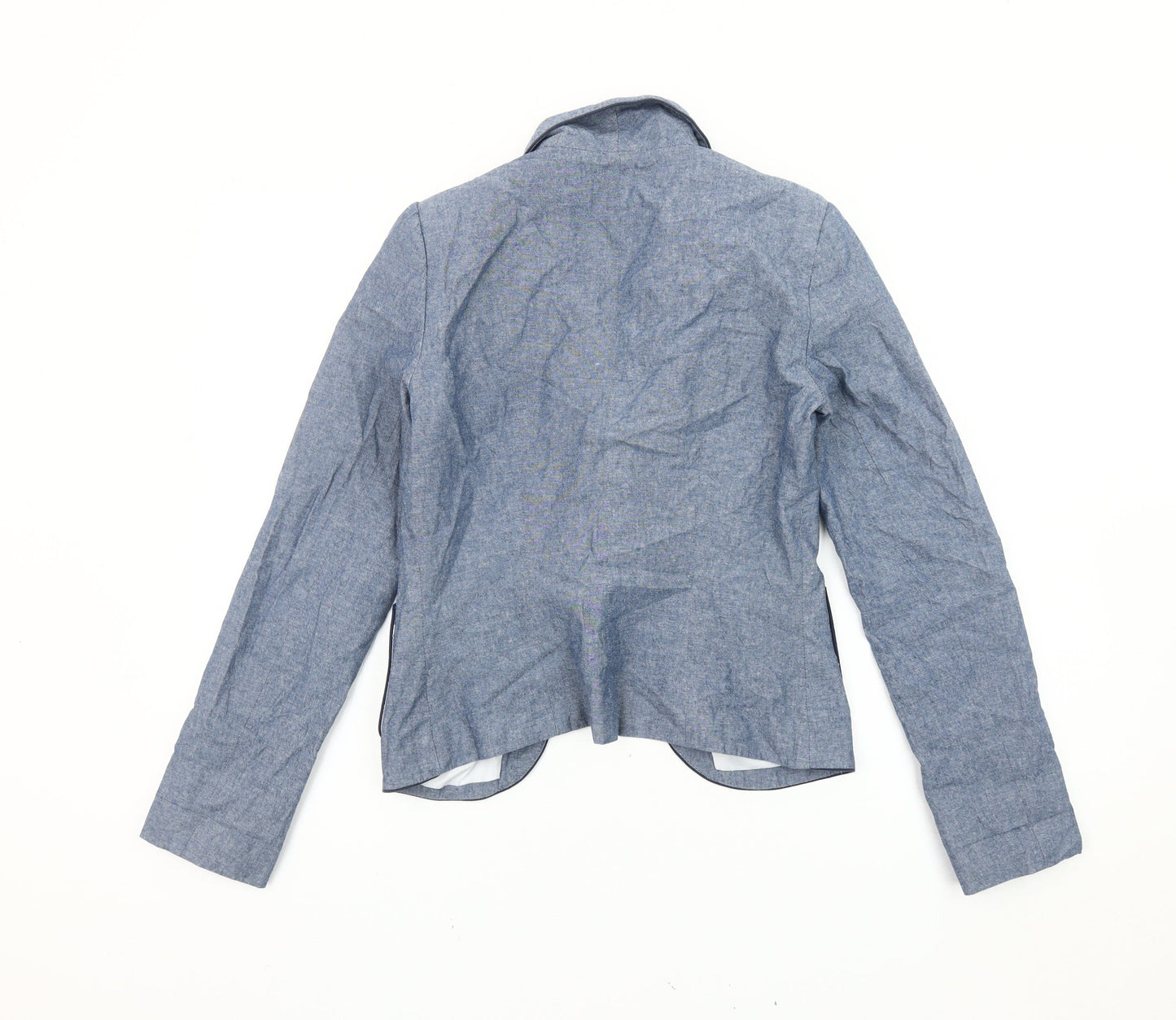 Atmosphere Women’s Blue Chambray Blazer Size 6 UK Single Breasted