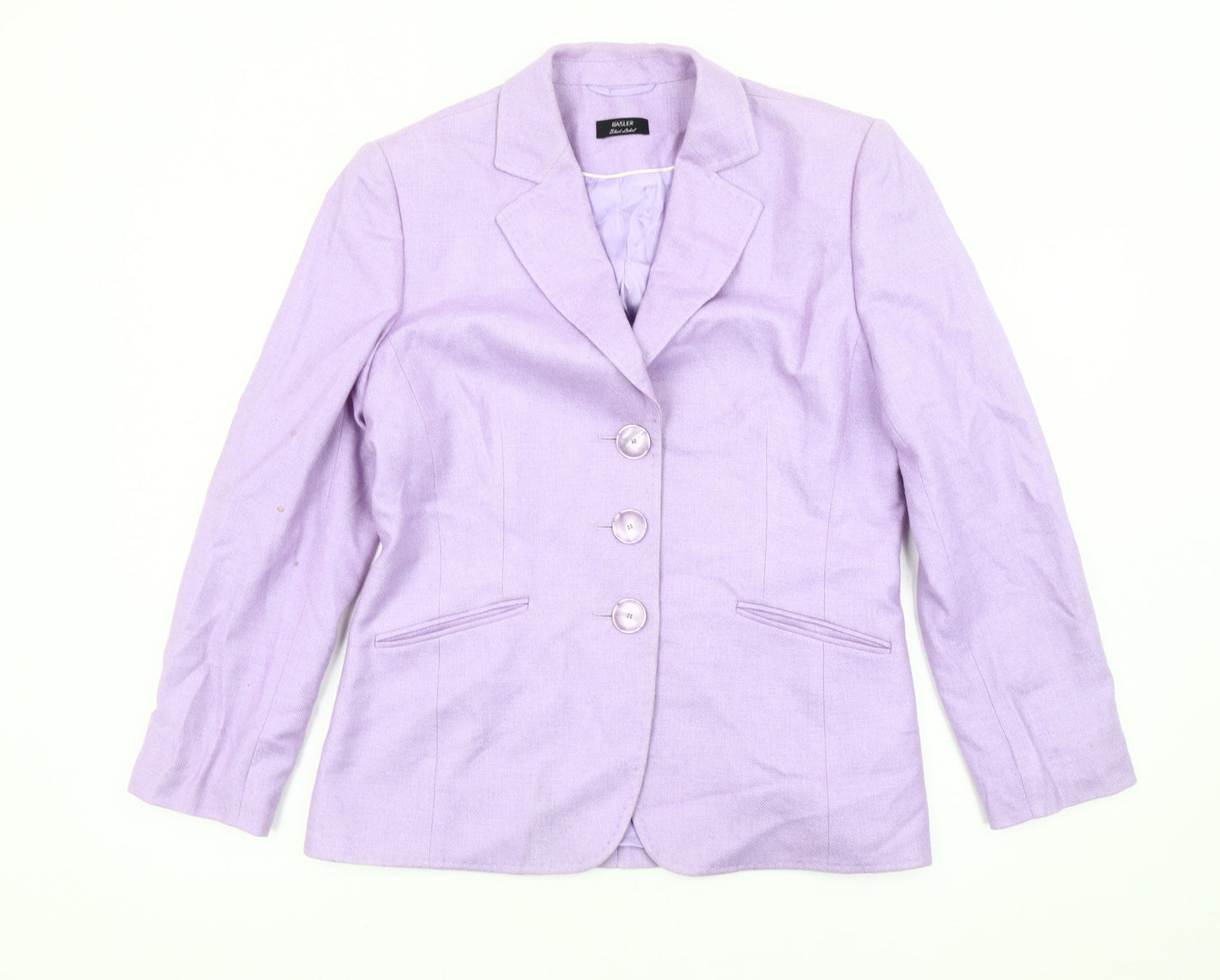 Basler Black Label Women’s Purple Blazer Size 12 Tailored Jacket