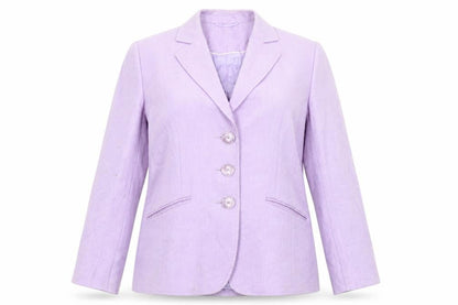 Basler Black Label Women’s Purple Blazer Size 12 Tailored Jacket