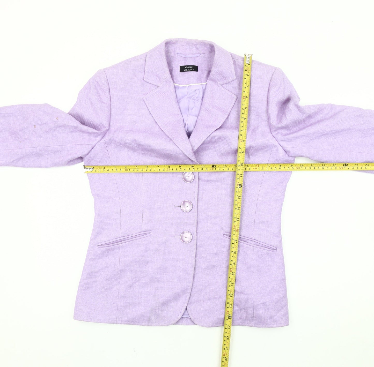Basler Black Label Women’s Purple Blazer Size 12 Tailored Jacket