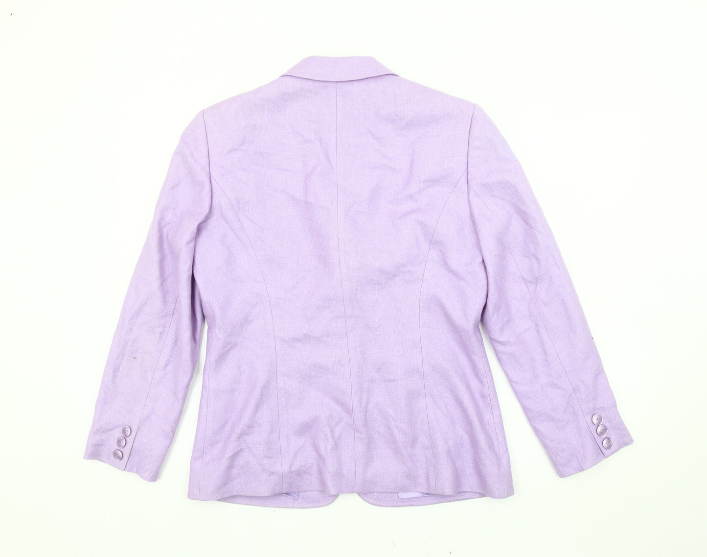 Basler Black Label Women’s Purple Blazer Size 12 Tailored Jacket