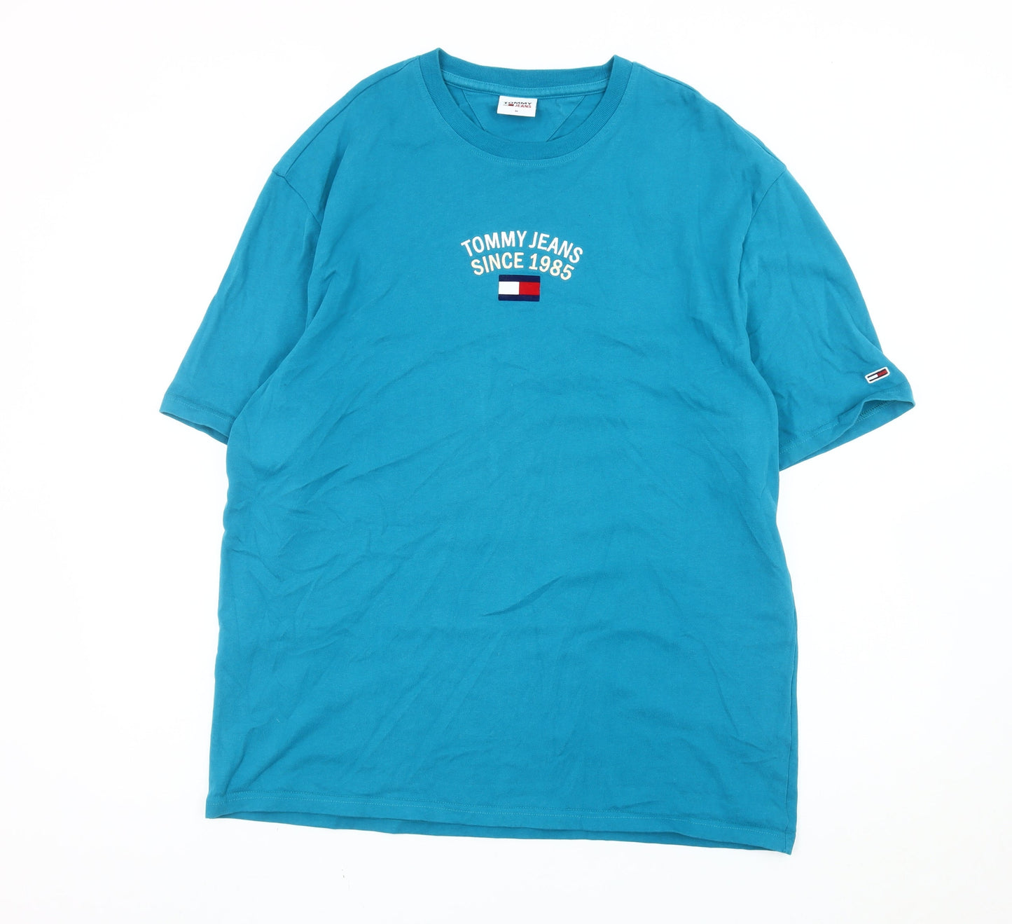 Tommy Hilfiger Men’s Blue M Regular Fit Logo T-Shirt