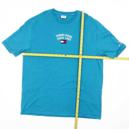 Tommy Hilfiger Men’s Blue M Regular Fit Logo T-Shirt