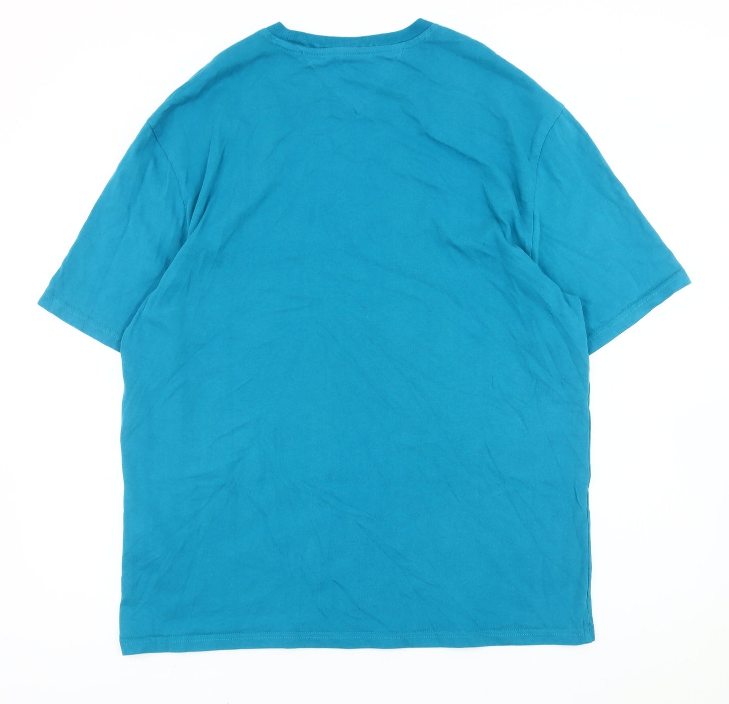 Tommy Hilfiger Men’s Blue M Regular Fit Logo T-Shirt