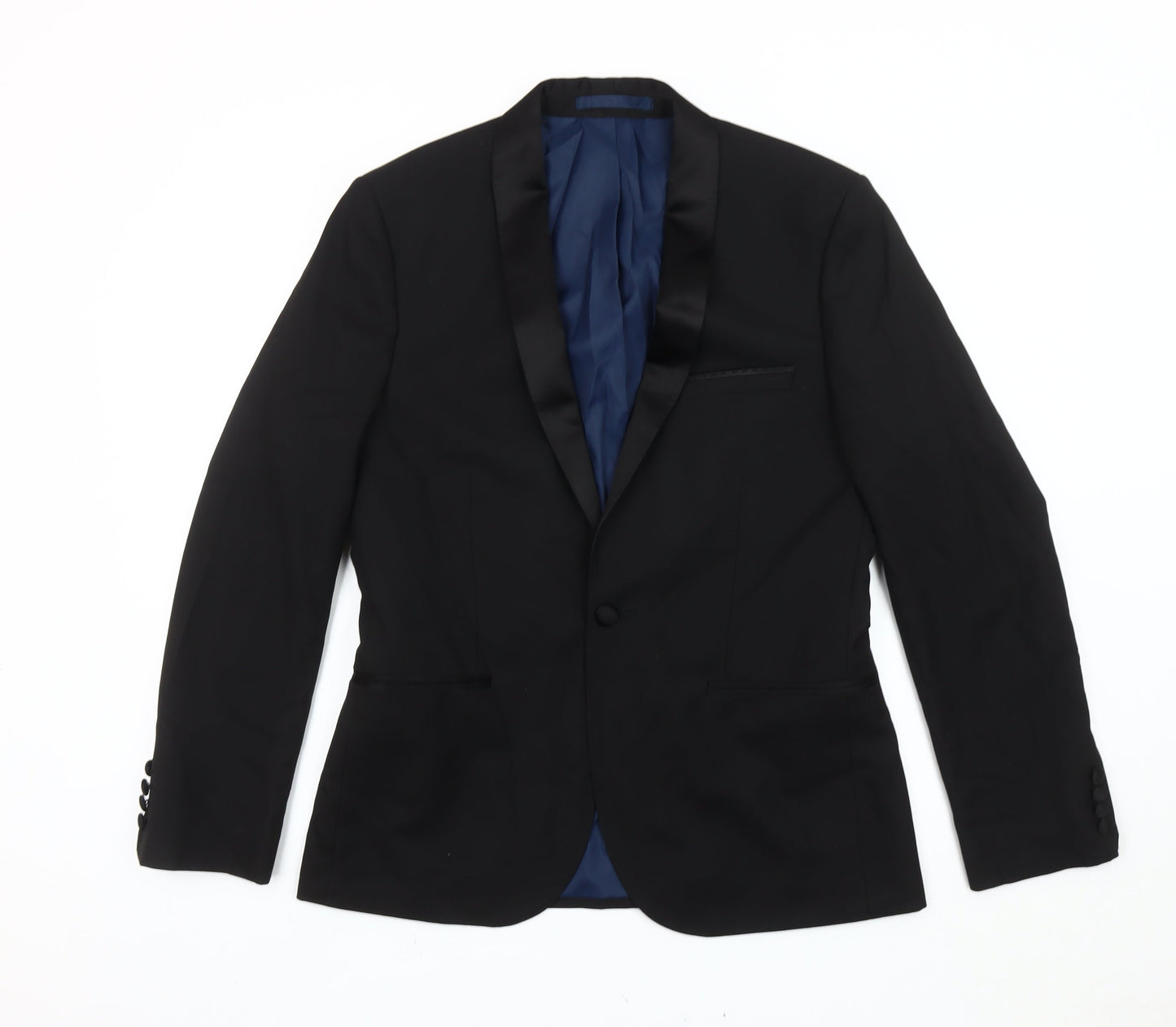 Mens UK Size 38 Marks and Spencer Regular Black Suit Jacket
