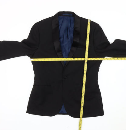 Mens UK Size 38 Marks and Spencer Regular Black Suit Jacket