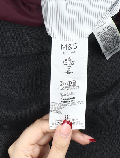 Mens UK Size 36 Marks and Spencer Regular Grey Suit Jacket