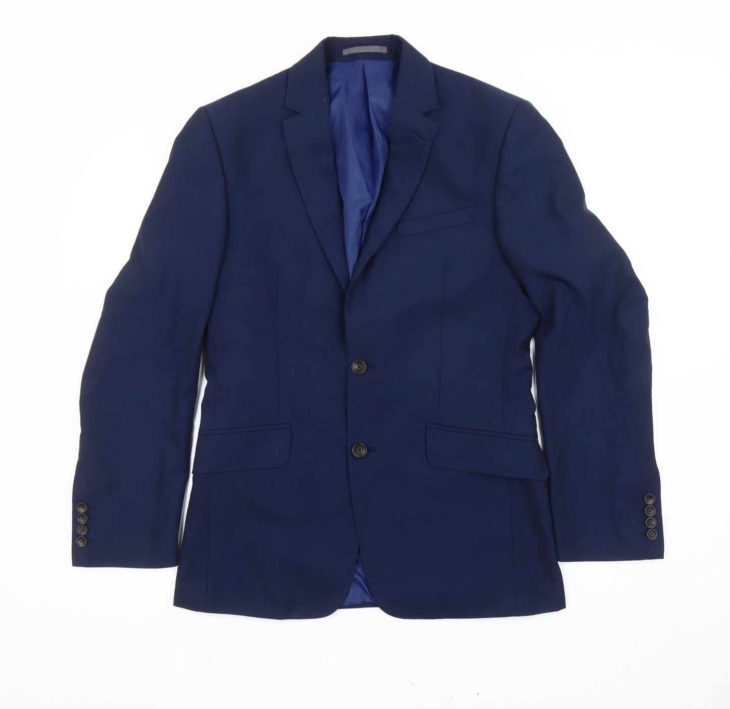 Mens UK Size 36 Marks and Spencer Regular Blue Suit Jacket