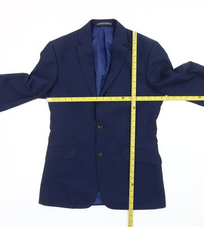 Mens UK Size 36 Marks and Spencer Regular Blue Suit Jacket