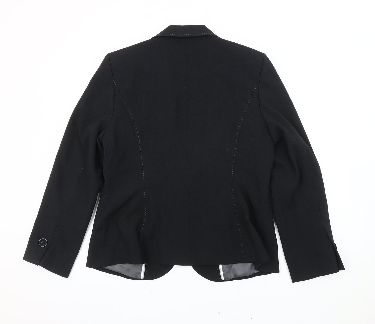 Marks and Spencer Womens Black Size 16 Blazer Jacket Workwear